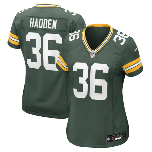 Women's Nike Kamal Hadden Green Green Bay Packers Team Game Jersey
