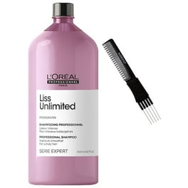 L oreal SERIE EXPERT Prokeratin LISS UNLIMITED Intense Hair Smoothing Shampoo w Sleek Loreal Teasing Comb LISS UNLIMITED LISSAGE SHAMPOO 50.7 oz 1500ml Walmart
