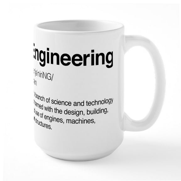 CafePress - Engineering Definition - 15 oz Ceramic Large White Novelty Mug