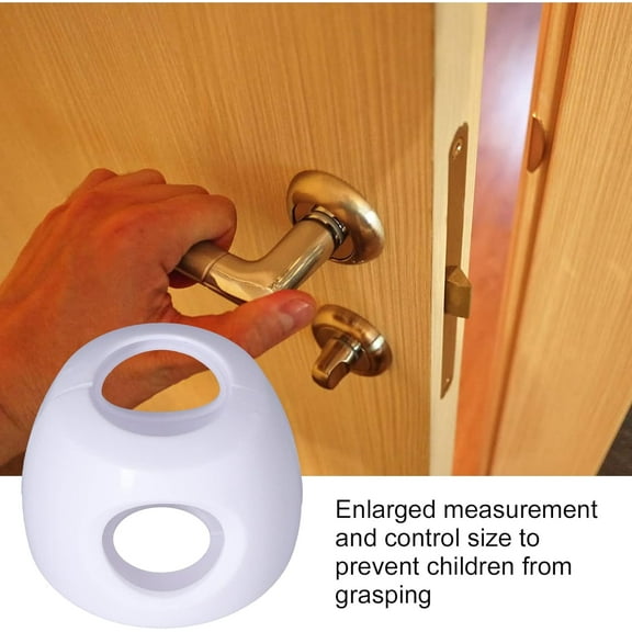 10Pcs Door Knob Safety Cover for Kids, Child Proof Door Knob Covers, Universal Fit Easy Grip Lockable Design One Hand Operation for Parents No Tools Needed