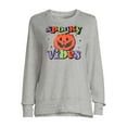 thumbnail image 4 of Positivitees Women's Fall Graphic Tee, Long Sleeve T-Shirt Spooky Vibes, Sizes S-3XL, 4 of 5