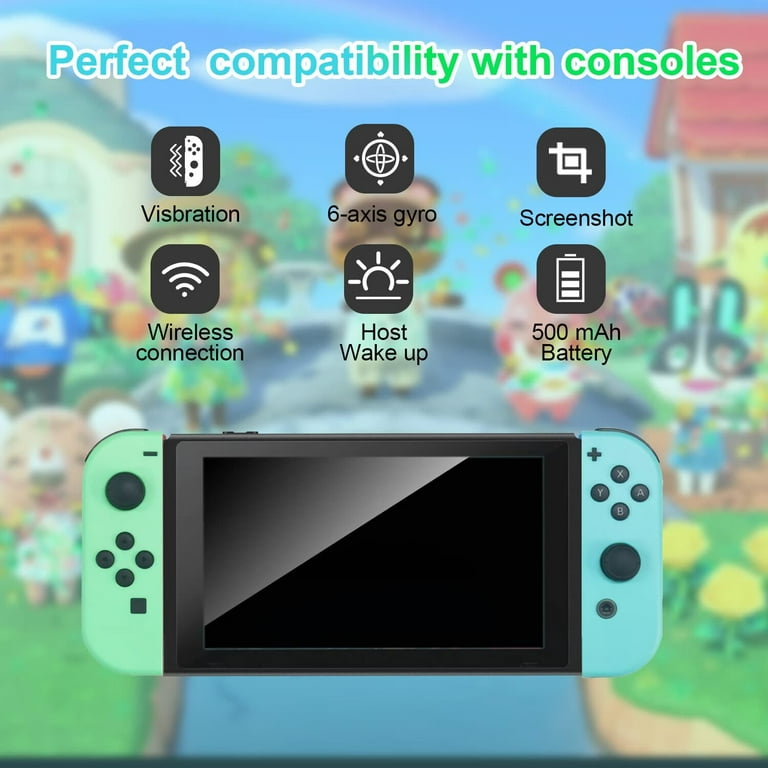 Daoxu Wireless Joypad for Nintendo Switch & OLED with Motion Sensor & Two Motors, Animal Crossing Daoxu Wireless Joypad for Nintendo Switch & OLED with Motion Sensor & Two Motors, Animal Crossing