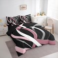 thumbnail image 3 of Homewish Geometric Stripes 7-Piece King Bedding Set - Abstract Lines Vintage, 3 of 8