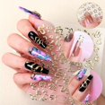 thumbnail image 1 of 5pcs Gold Stamping 3d Nail Care Sticker DIY Nail Sticker Cute Snake Love Nail Care Sticker, 1 of 1