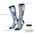thumbnail image 4 of Balery Llamas And Cactus Printed Novelty Socks Men's Women's Crew Socks Sports Socks Knee High Socks Cotton Socks Quirky and Cool Socks, 4 of 9