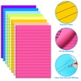 thumbnail image 5 of JILhome 8 Pack Lined Sticky Notes, 4"x6" Ruled Note Pads, 8 Colors Sticky Notepad for Office, Home, Meeting, 45 Sheets/pad, 5 of 7