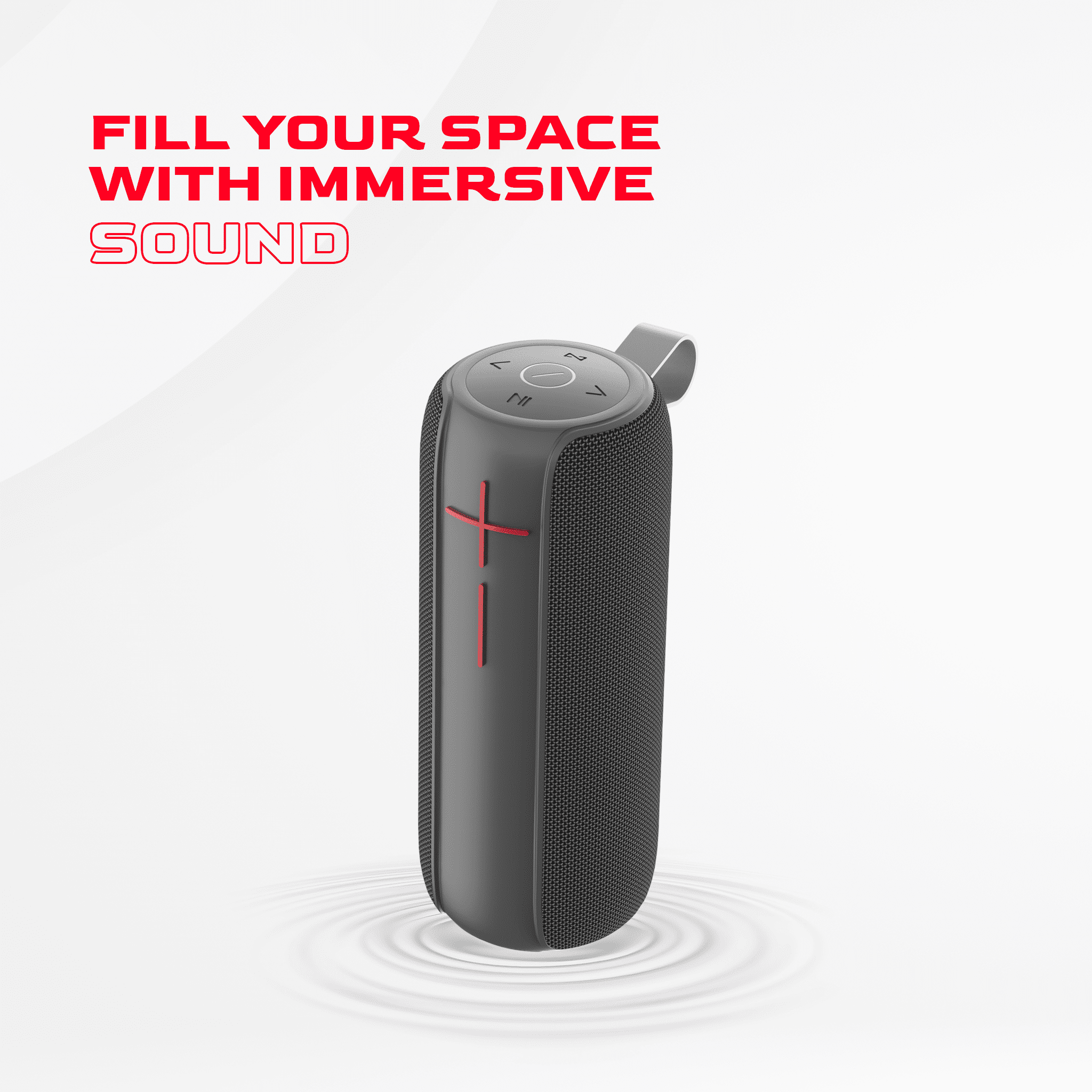 Compaq 20W Bluetooth Speaker – Portable Speaker with Bluetooth 5.0, IPX6 Waterproof, Uninterrupted Playtime, LED – Power and Performance for Indoor and Outdoor