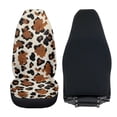 thumbnail image 4 of Uorisanigo Car Front Seat Cover Set High-Back Seat Cushion Soft and Comfortable Brown Cheetah Leopard Print Automotive Seats Covers Universal Fits for Most Cars,Trucks,SUVs,Vans,2pcs, 4 of 7
