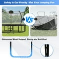 thumbnail image 3 of 14FT Trampoline with Basketball Hoop, Round Outdoor Trampoline with Enclosure Net & Curved Poles & Ladder, 3 of 8