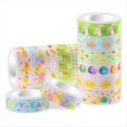 thumbnail image 1 of Juego de 12 Cintas Washi Pascua con Diseño Conejito Pascua, Pollito y Gnomo, Cinta Decorativa Temática Pascua., 1 of 5