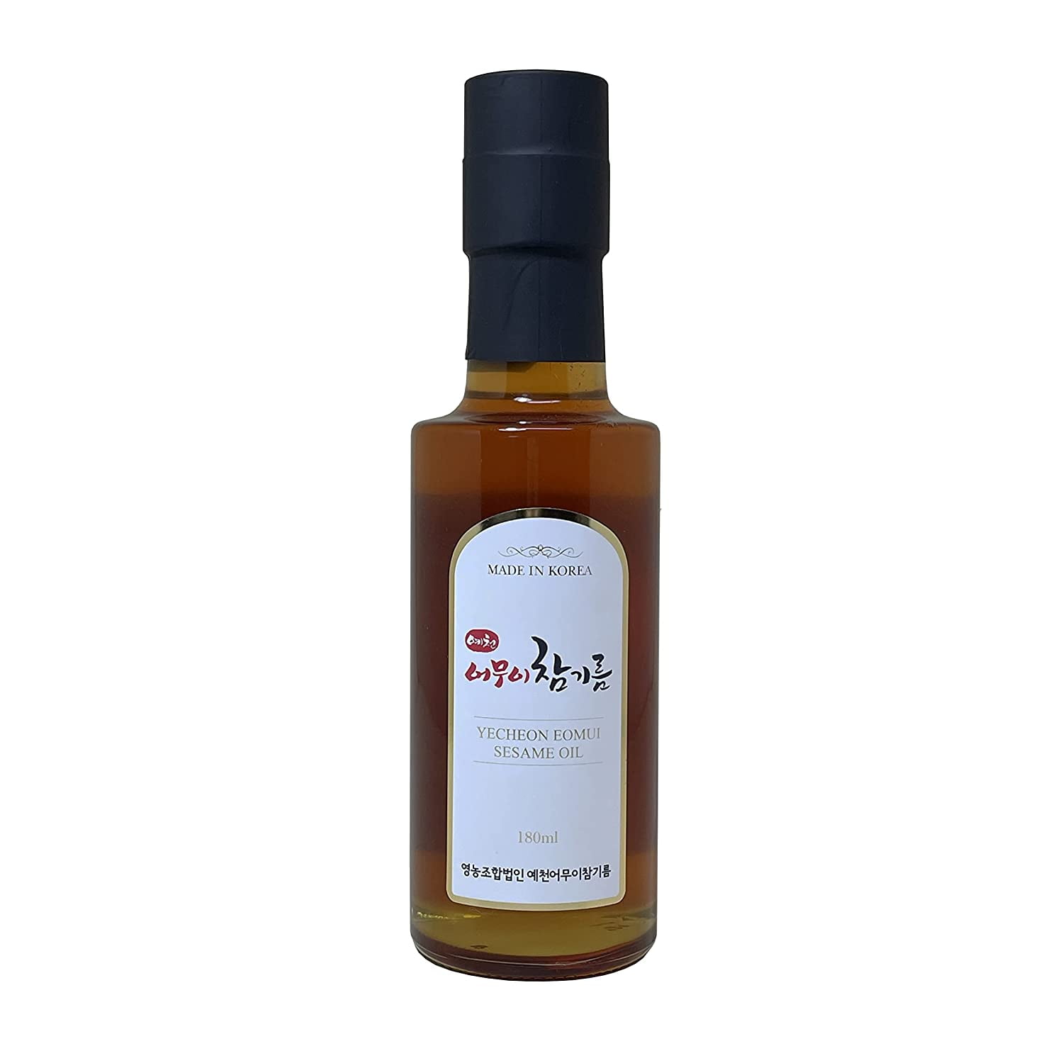 Yecheon Omui, Korean Traditional Sesame Oil 6.08 fl.oz / 180 ml I Coldpressed Pure Oil I 100