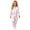 0-White182, variant on Kiijoy Toddler Girls Outfits Hearts Print Long Sleeve Shirt Pants Sleepwear, Sizes 3-4