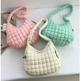 thumbnail image 4 of Soft Quilted Shoulder Crossbody Bag for Women Cloud Hobo Totes Bag Large Purse Dumpling Handbag Pleated Top Handle Bag, 4 of 9