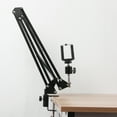 thumbnail image 6 of Uxcell 0.47" Hole Dia. Universal C Clamp Table Lamp Mic Arm Mount Holder Desk Clamp, Black, 6 of 6