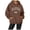 Y1-Brown, variant on Oversize Hoodies for Women Trendy New York Letter Print Long Sleeve Hooded Drawstring With Pocket Lightweight Sweatshirts White