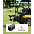 thumbnail image 4 of Upgraded Golf Cart Rear Seat Bag Holder 27.1 x 15.6 x 29.7 Inch Heavy-Duty Carbon Steel Golf Bag Rack with Straps, Fits 2 Bags, Universal for Club Car Yamaha, No-Drill Installation, 4 of 11