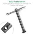 thumbnail image 4 of Uxcell Paquete de 20 Pasadores de Clevis de Un Solo Orificio, M5x50mm Pasadores de Clevis de Cabeza Plana de Acero al Carbono Reutilizables, 4 of 6