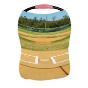 PKQWTM Shot An Empty Baseball Field Nursing Cover Baby Breastfeeding Infant Feeding Cover Baby Car Seat Cover