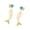 B, variant on Fashionable Fishbone Drops Earrings With Enameled Detailing And Long Dangling Design For Women
