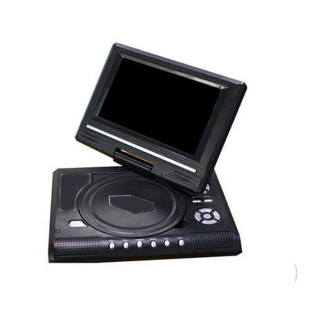 Portable DVD Player 270 Degree Rotation Screen Travel Mini DVD Playing Device HD Video Player Accurate Channel Search