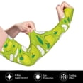 thumbnail image 3 of Uemuo Green Apple Printed Arm Sleeves, Cooling UV Sun Protection Sports Compression for Men/Women, 3 of 8