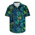 thumbnail image 5 of AHTJRT Men's Unisex Aloha Shirt Banana Leaf Textures Festive Events Multicolor 3XL, 5 of 5