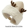 thumbnail image 5 of Yokua Knitting Santa Hat Thicken Plush for Holiday Christmas New Year Symbol, 5 of 19