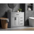 thumbnail image 3 of Elegant Kitchen and Bath Alden 36 inch Single Bathroom Vanity in Grey, 3 of 10