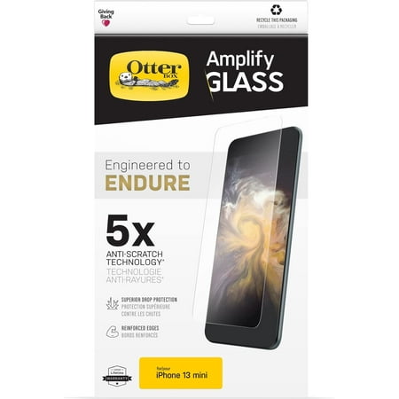 OtterBox Clearly Protected Glass Screen Protector for Apple iPhone 13 mini - Clear