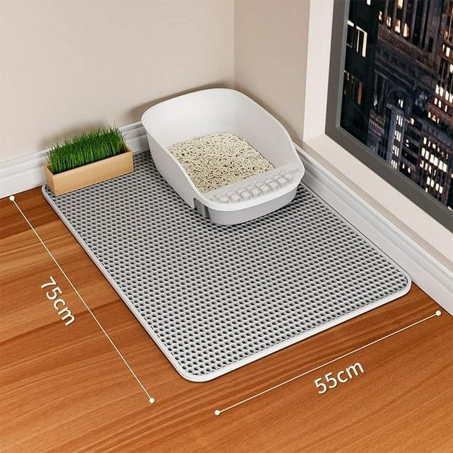 Waterproof Pet Sand Pad, Double Honeycomb Design, Foldable EVA Pet Sand Capture Pad, Easy To Clean