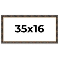 35x16 Frame Gold Real Wood Picture Frame Width 1.5 inches | Interior Frame Depth 0.5 inches |