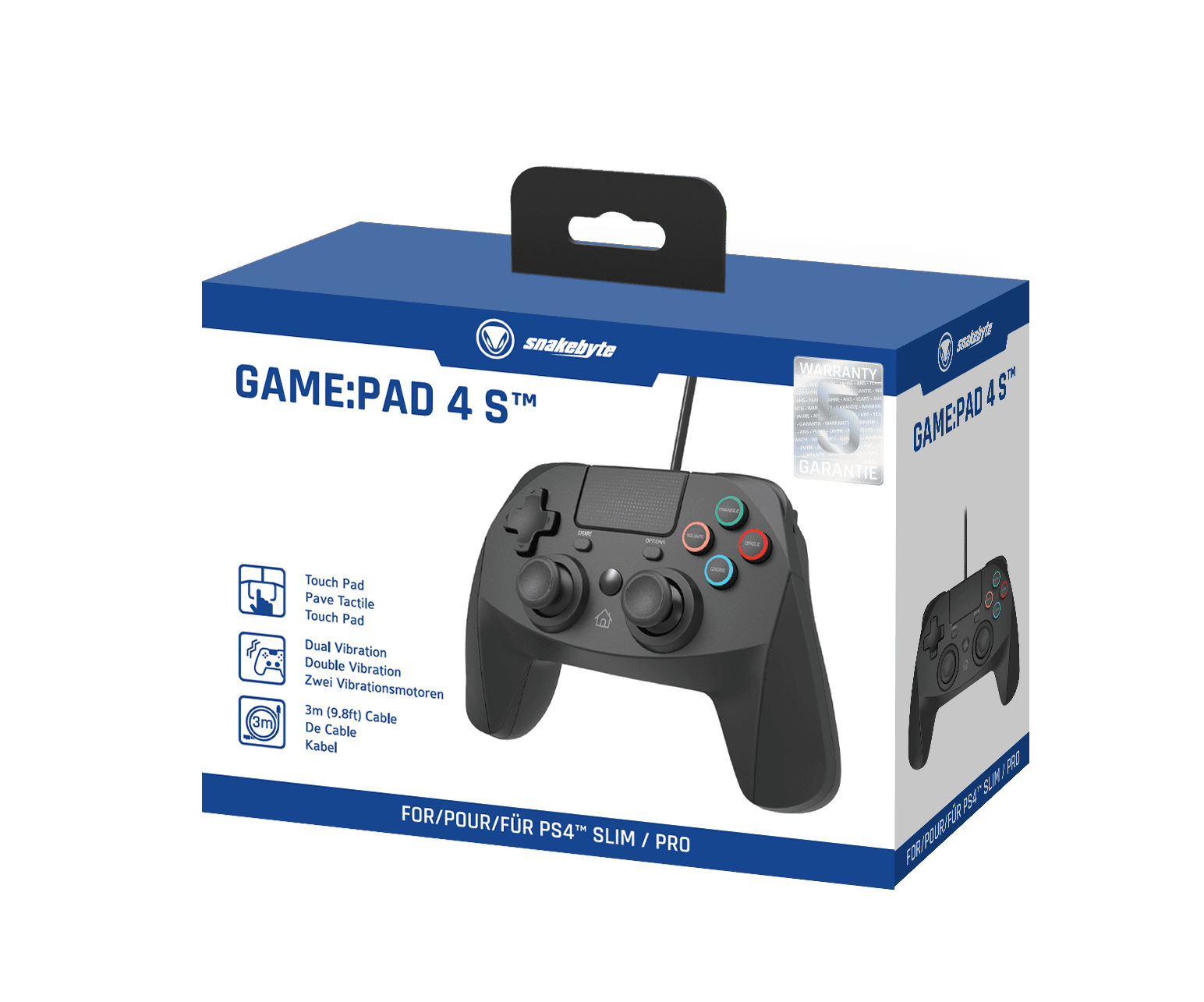 Snakebyte PlayStation 4 Game: Pad 4 Black - Walmart.com