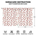 thumbnail image 2 of Nursery Curtains Boys Girls Kids Strawberry Plants Fruit White Print Pattern Window Drapes for Living Bedroom Playroom Room Decor Rod Pocket 52x63 Inch 2 Panels, 2 of 2