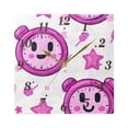 thumbnail image 5 of Cute Alarm Clock Pattern Wall Clock Square Clock Decoration Creative Clock Dual Use Black Pointer 7.78in, 5 of 10