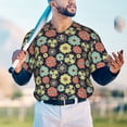 thumbnail image 5 of KLL Daisies Flowers for Men's Baseball Shirts,Short Sleeve Casual Shirts Button Down Shirt for Men Beach Summer Wedding Shirt-X-Large, 5 of 7