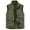 Olive Green, variant on WREESH Fashion Vest Men'S Work Clothes Jacket Solid Color Stand Collar Multiple Pockets Outdoor Sports Photography Leisure Coat Olive Green