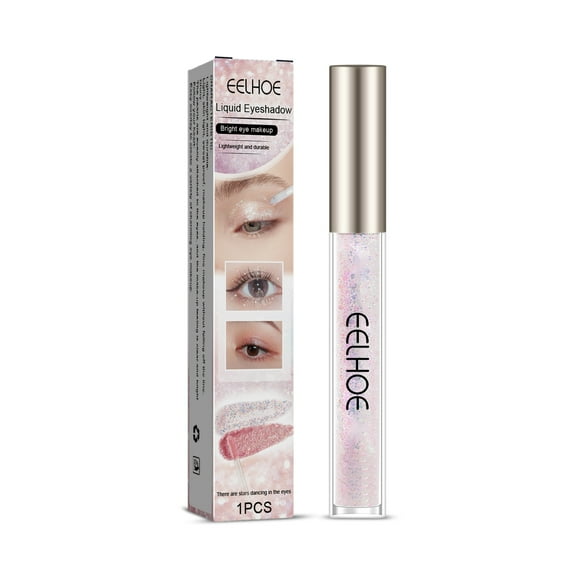 Liquid Glitter Eyeshadow, Shimmer Metallic Liquid Eye Shadow Set for Women, Long Lasting Quick-Drying Glow Eye Make up