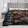 thumbnail image 3 of Patrick Swayze Blanket Flannel Soft Throw Blankets for Bedroom Livingroom Sofa Home 60""X50"", Black, 3 of 6