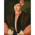 thumbnail image 2 of School Of Antwerp 15x18 Black Ornate Wood Framed Double Matted Museum Art Print Titled - Portrait of a Nobleman (circa 1530), 2 of 5