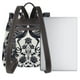 thumbnail image 3 of Balery Artistic Black White Peacocks Mochila de Cuero para Mujeres, Gran Capacidad, Bolsa de Viaje Multifuncional, Mochila de Cuero y Bolsa de Hombro para Mujeres, 3 of 4
