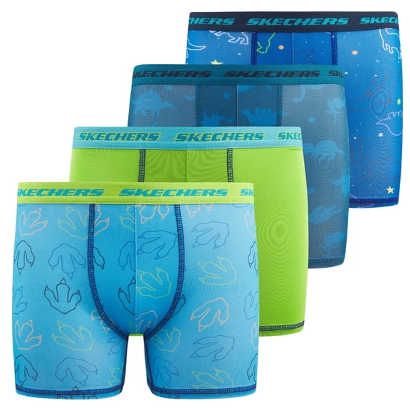 Skechers Boys Underwear 4 Pack Boxer Briefs for Boys Durable Stretch Breathable Moisture Wicking