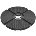 thumbnail image 1 of Outsunny Water or Sand Filled Banana Umbrella Base Weights W/ Wicker Effect, 1 of 10