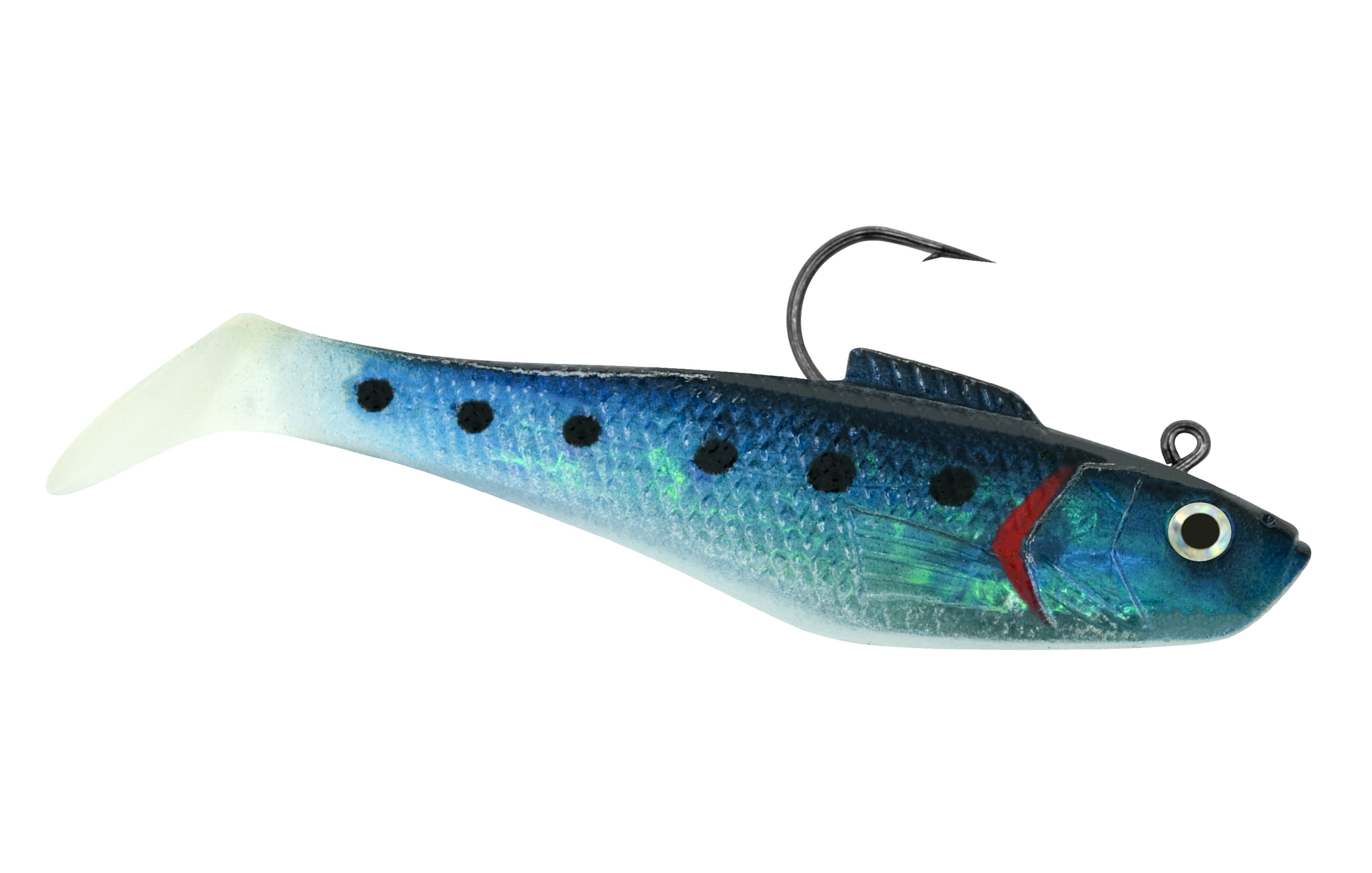(2 pack) Tsunami Holographic Swim Shad Fishing Lure 3" – Blue Back, 3-Pack