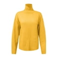 thumbnail image 4 of Women'S Sweaters, High Neck Sweaters for Women, Solid Color Ribbed Knit, Lightweight Pullover for Comfort, 4 of 5