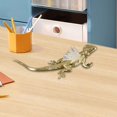 thumbnail image 4 of Estatua de lagarto coleccionable, figura decorativa moderna para dormitorio, escritorio y oficina. Blanco, 4 of 9