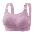 thumbnail image 2 of Joau Women's Plus Size Bras No Underwire Full Figure Minimizer Bras Full Coverage Comfort Wireless Bras Large Busts Wirefree Push Up Bras Support and Lift Bralettes Everyday Bras, 2 of 9
