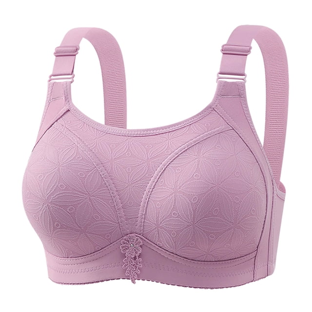 Lenpel Women's Plus Size Push up Bras No Underwire Supportive Lace Full Coverage Bralettes Comfortable Everyday Bras