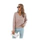 thumbnail image 1 of Suéter de punto para mujer, moda de otoño e invierno, suéter a cuadros con forma de corazón hueco, novedad, Color sólido, suelto, de manga larga, 2022, 1 of 4