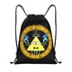 thumbnail image 3 of Mochila con cordón de los personajes de Gravity Falls, Bill Cipher, para gimnasio, deportes, bolsas de cuerda para hacer ejercicio, 3 of 5