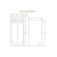 thumbnail image 6 of Custom Solution ONQEN2850 28inch Enclosure with Hinged Door, 6 of 6